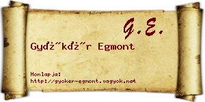 Gyökér Egmont névjegykártya
