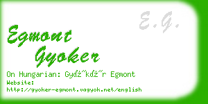 egmont gyoker business card